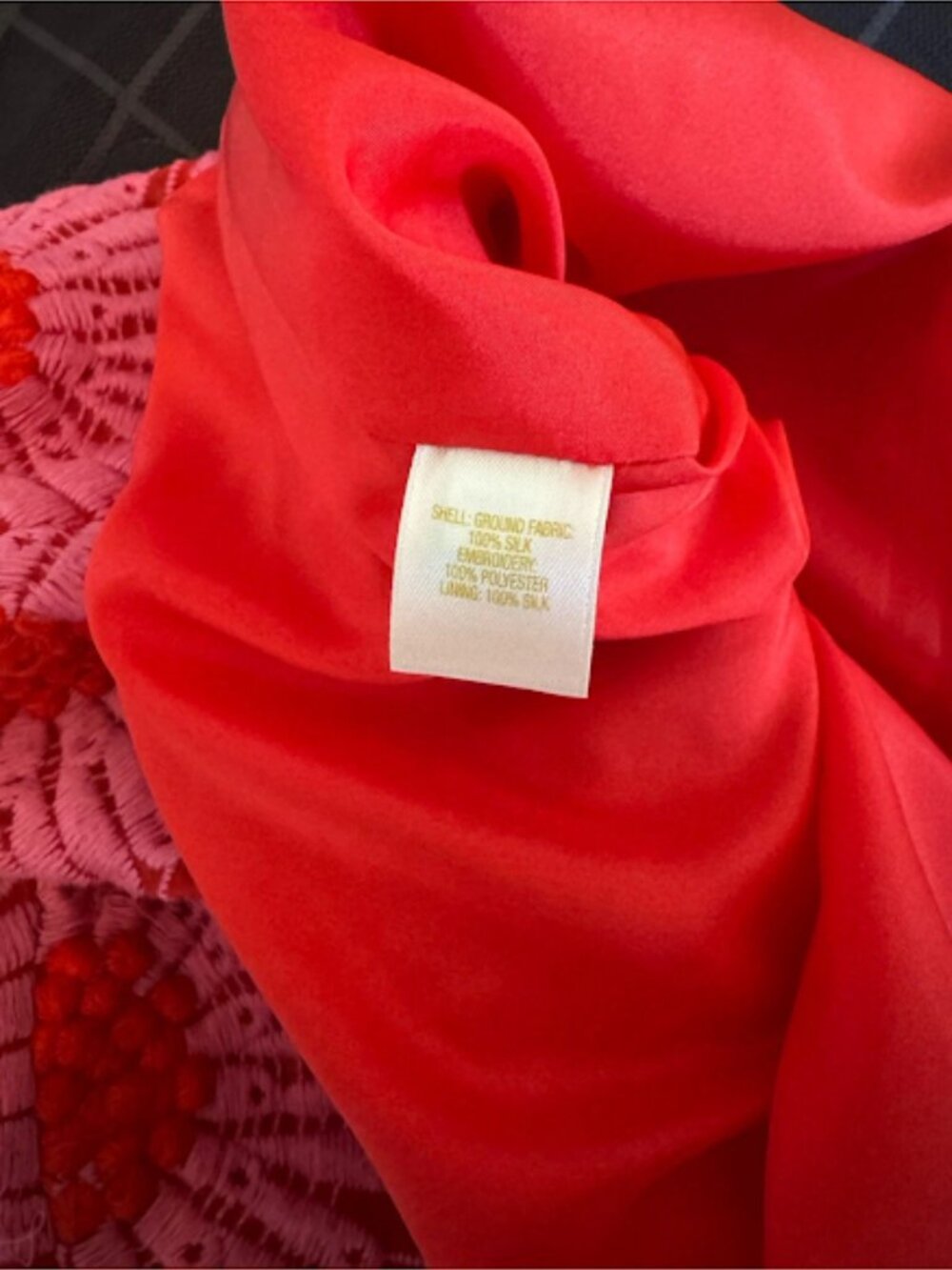 Kate Spade Red Pink Floral Print Skirt Sunburst A Line Mini Cotton Blend Work - Picture 4 of 9